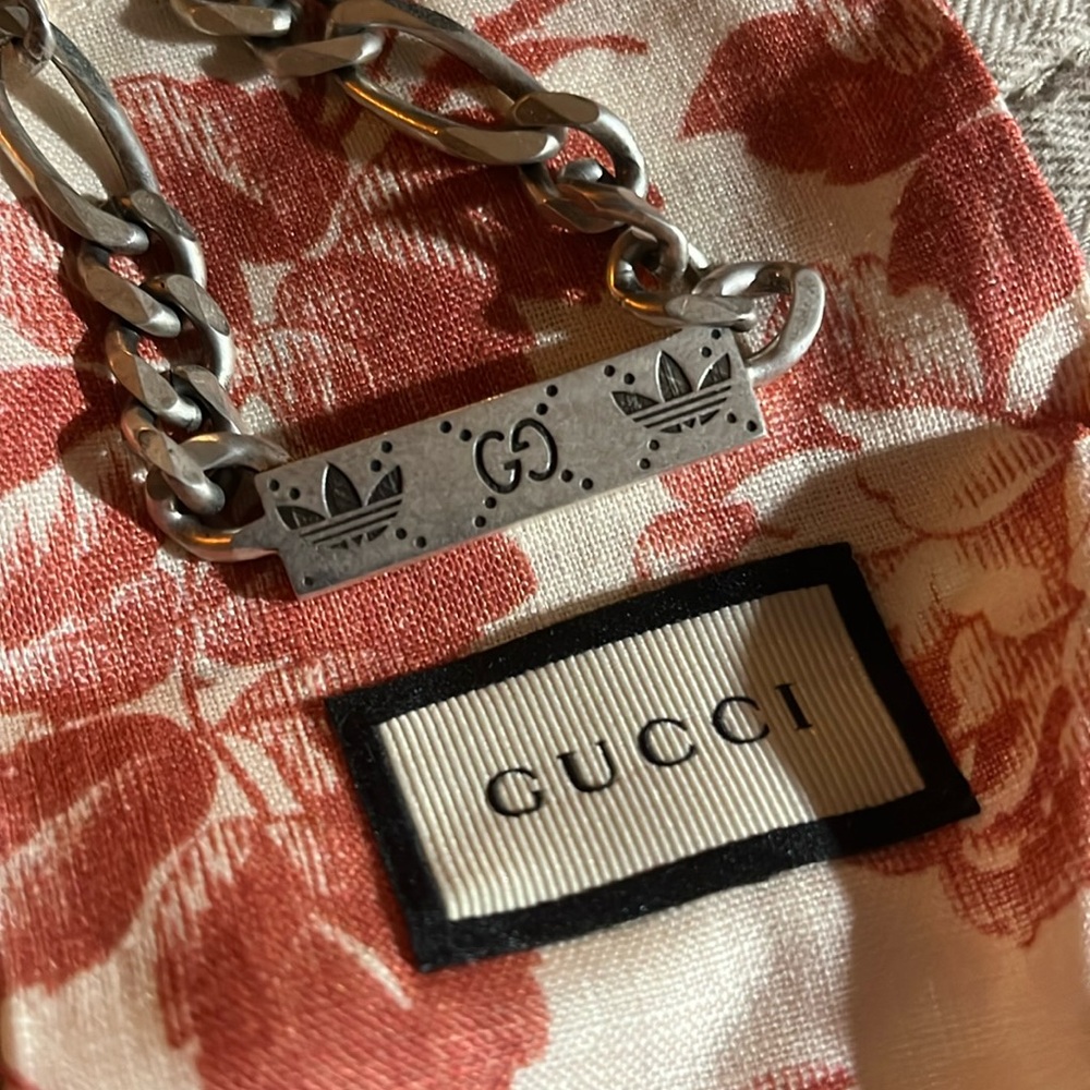 Gucci / Adidas Silver Link Necklace - Picture 3 of 7